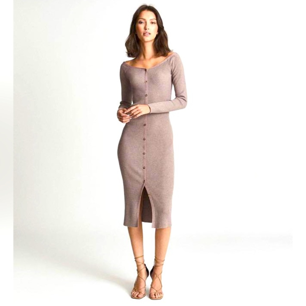 Reiss: Camille Long-Sleeve Bodycon Dress Small